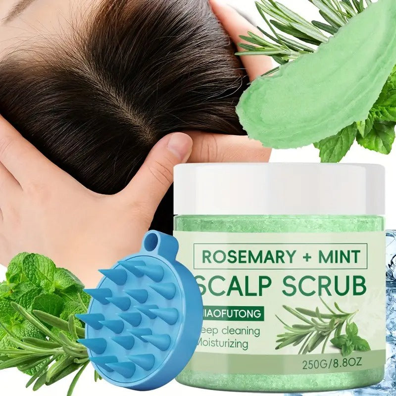 Scalp Scrub and Handheld Massage Brush Set