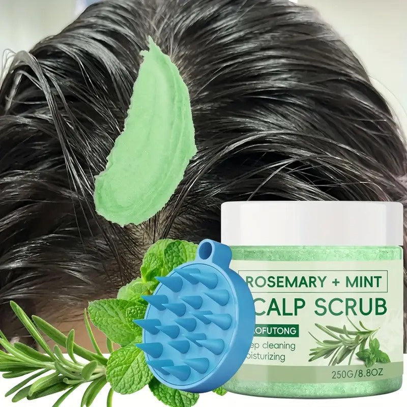 Scalp Scrub and Handheld Massage Brush Set